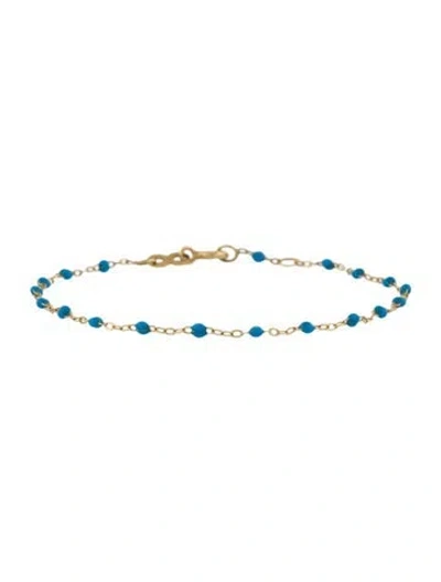 Pre-owned Gigi Clozeau 18k Classic Station Bracelet, 6.5" In Blue
