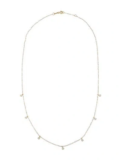 Pre-owned Gigi Clozeau 18k Enamel & Diamond Supreme Classic Necklace, 19.75" In White