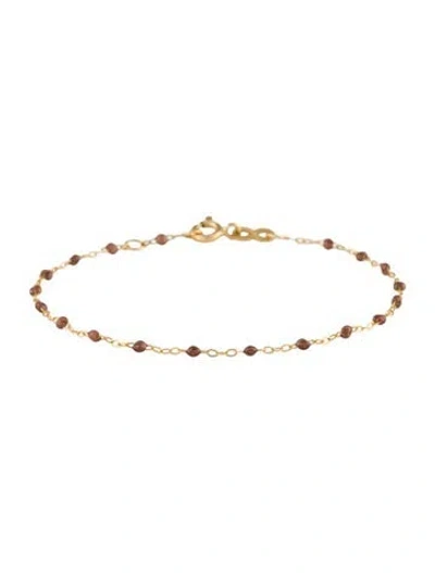 Pre-owned Gigi Clozeau 18k Enamel Classic Gigi Copper Bracelet, 6.75" In Brown