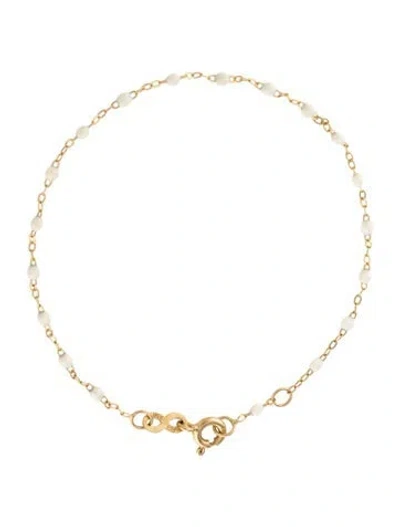 Pre-owned Gigi Clozeau 18k Resin Classic Gigi Beaded Bracelet, 6.5" In Multi