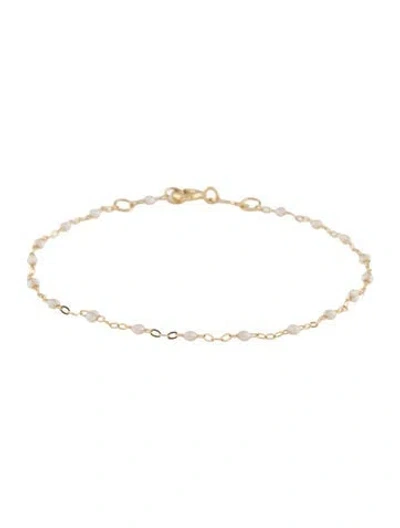 Pre-owned Gigi Clozeau 18k Resin Classic Gigi Bracelet, 6.5" In White