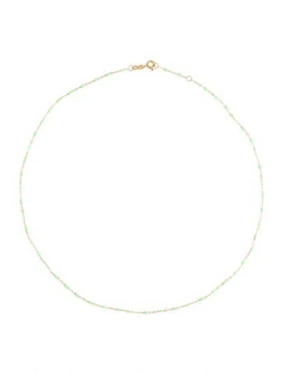 Pre-owned Gigi Clozeau 18k Resin Classic Gigi Chain Necklace, 16.5" In Multi