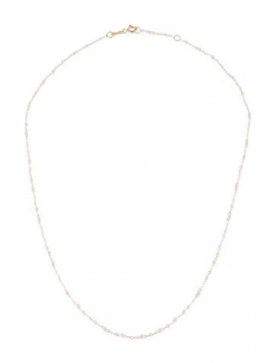 Pre-owned Gigi Clozeau 18k Resin Classic Gigi Chain Necklace, 16.5" In Purple