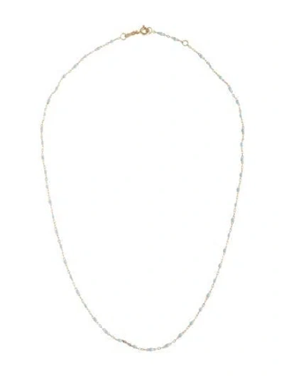 Pre-owned Gigi Clozeau 18k Resin Classic Gigi Necklace, 16.5" In Blue