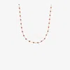 Gigi Clozeau 18k Rose Gold Beaded Necklace In Pink