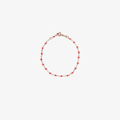 Gigi Clozeau 18k Rose Gold Classic Gigi 17 Cm Beaded Bracelet In Pink