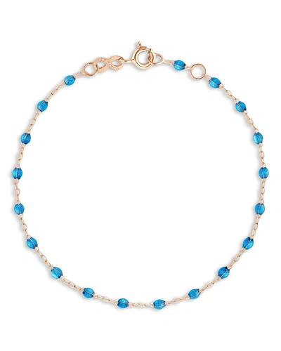 Gigi Clozeau 18k Rose Gold Classic Gigi Bracelet In Blue