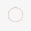 Gigi Clozeau 18k Rose Gold Classic Gigi Fauve Beaded Bracelet In Pink