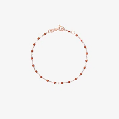 Gigi Clozeau 18k Rose Gold Classic Gigi Fauve Beaded Bracelet In Pink