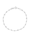 Gigi Clozeau 18k White Gold Beaded Bracelet In Silver