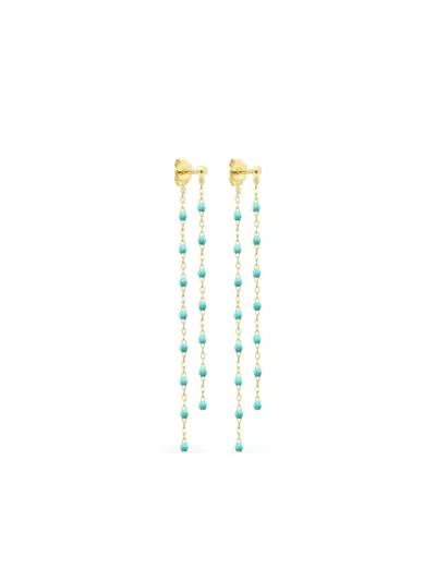 Gigi Clozeau 18k Yellow Gold Bead Chain Earrings
