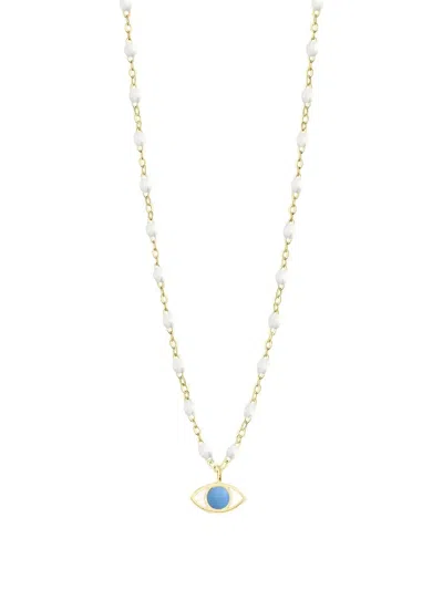 Gigi Clozeau 18k Yellow Gold Beaded Necklace In Multi