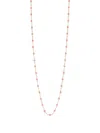 Gigi Clozeau 18k Yellow Gold Classic Gigi Beaded Necklace In Pink