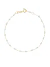 Gigi Clozeau 18k Yellow Gold Classic Gigi Resin Bracelet In Blue