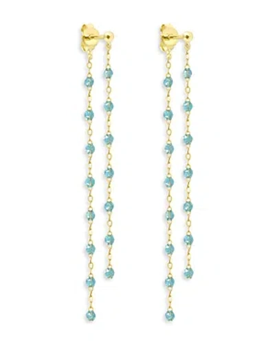 Gigi Clozeau 18k Yellow Gold Classic Gigi Dancing Earrings In Blue/gold
