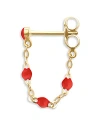 Gigi Clozeau 18k Yellow Gold Classic Gigi Earrings In Red/gold