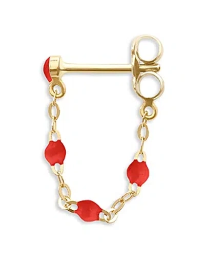 Gigi Clozeau 18k Yellow Gold Classic Gigi Earrings In Red/gold