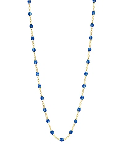 Gigi Clozeau 18k Yellow Gold Classic Gigi Necklace, 16.5 In Blue