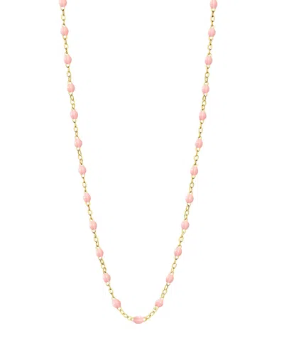 Gigi Clozeau 18k Yellow Gold Classic Gigi Necklace, 17.7 In Pink