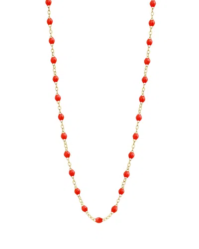 Gigi Clozeau 18k Yellow Gold Classic Gigi Necklace, 17.7 In Red