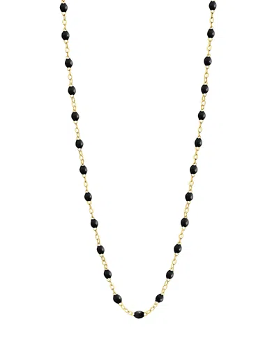 Gigi Clozeau 18k Yellow Gold Classic Gigi Necklace, 19.7 In Black