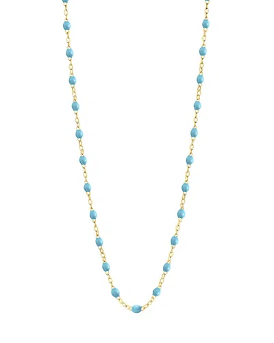 Gigi Clozeau 18k Yellow Gold Classic Gigi Necklace, 19.7 In Blue