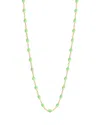 Gigi Clozeau 18k Yellow Gold Classic Gigi Resin Bead Collar Necklace, 16.5 In Anis