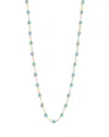 Gigi Clozeau 18k Yellow Gold Classic Gigi Resin Bead Collar Necklace, 16.5 In Aqua