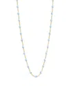 Gigi Clozeau 18k Yellow Gold Classic Gigi Resin Bead Collar Necklace, 16.5 In Baby Blue