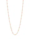 Gigi Clozeau 18k Yellow Gold Classic Gigi Resin Bead Collar Necklace, 16.5 In Baby Pink