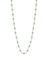 Gigi Clozeau 18k Yellow Gold Classic Gigi Resin Bead Collar Necklace, 16.5 In Ice