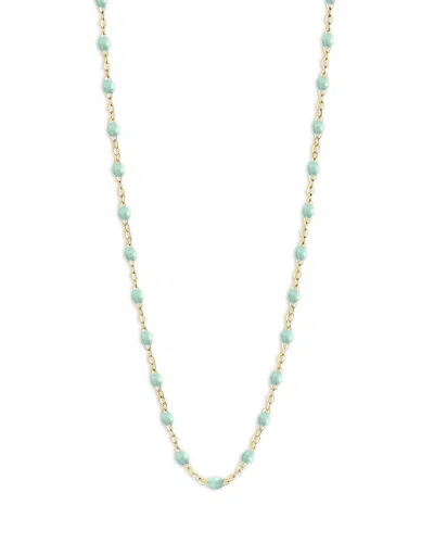 Gigi Clozeau 18k Yellow Gold Classic Gigi Resin Bead Collar Necklace, 16.5 In Jade