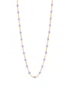 Gigi Clozeau 18k Yellow Gold Classic Gigi Resin Bead Collar Necklace, 16.5 In Lilac