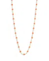 Gigi Clozeau 18k Yellow Gold Classic Gigi Resin Bead Collar Necklace, 16.5 In Orange