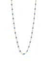 Gigi Clozeau 18k Yellow Gold Classic Gigi Resin Bead Collar Necklace, 16.5 In Sky