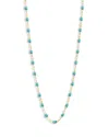 Gigi Clozeau 18k Yellow Gold Classic Gigi Resin Bead Collar Necklace, 16.5 In Turquoise Green