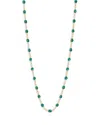 Gigi Clozeau 18k Yellow Gold Classic Gigi Resin Bead Collar Necklace, 17.7 In Green/gold