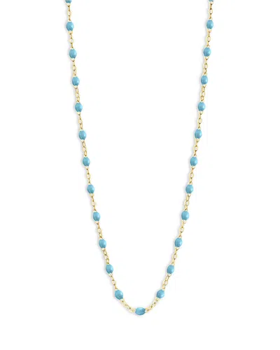 GIGI CLOZEAU 18K YELLOW GOLD CLASSIC GIGI RESIN BEAD COLLAR NECKLACE, 17.7