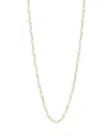 Gigi Clozeau 18k Yellow Gold Classic Gigi Resin Bead Collar Necklace, 17.7 In White/gold