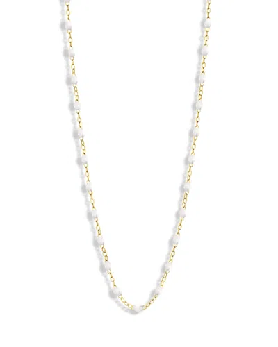 Gigi Clozeau 18k Yellow Gold Classic Gigi Resin Bead Statement Necklace, 20 In White