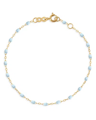 Gigi Clozeau 18k Yellow Gold Classic Gigi Resin Bracelet In Baby Blue