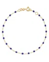 Gigi Clozeau 18k Yellow Gold Classic Gigi Resin Bracelet In Lapis