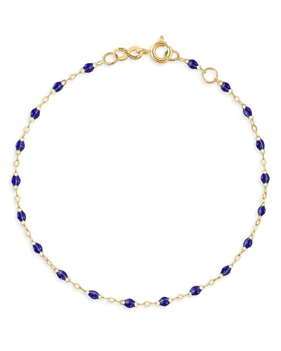 Gigi Clozeau 18k Yellow Gold Classic Gigi Resin Bracelet In Lapis
