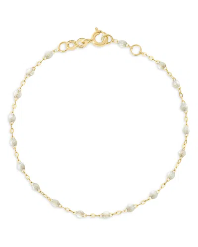 Gigi Clozeau 18k Yellow Gold Classic Gigi Resin Bracelet In Opal