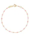 Gigi Clozeau 18k Yellow Gold Classic Gigi Resin Bracelet In Rose
