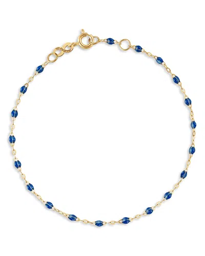 Gigi Clozeau 18k Yellow Gold Classic Gigi Resin Bracelet In Sapphire