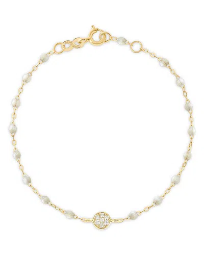 Gigi Clozeau 18k Yellow Gold Classic Puce Diamond Bracelet In Multi