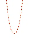 Gigi Clozeau 18k Yellow Gold Coral Necklace In Gold