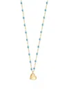 Gigi Clozeau 18k Yellow Gold Lucky Heart Beaded Necklace In Gold