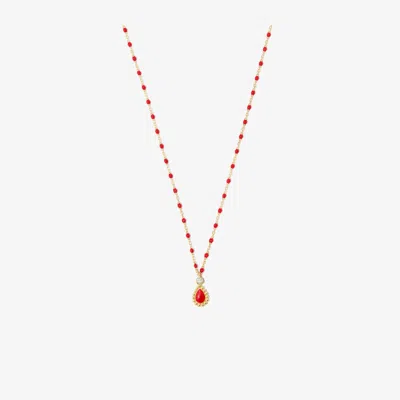 Gigi Clozeau 18k Yellow Gold Mini Lucky Cashmere 42 Cm Beaded Diamond Necklace